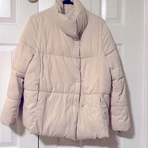 MANGO White Winter Jacket XS